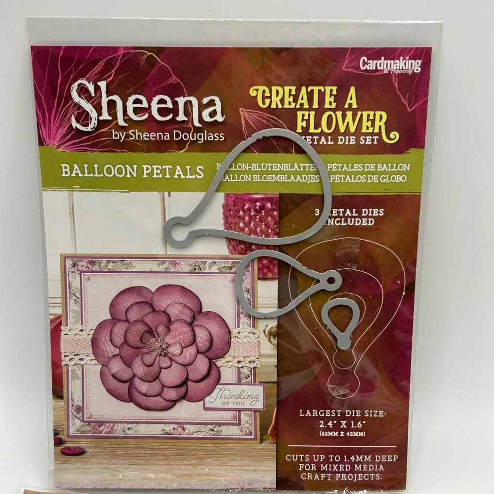 Sheena‎ Douglass Metal Dies Leonie Pujol Embossing Folder & EK Tools Heart Punch